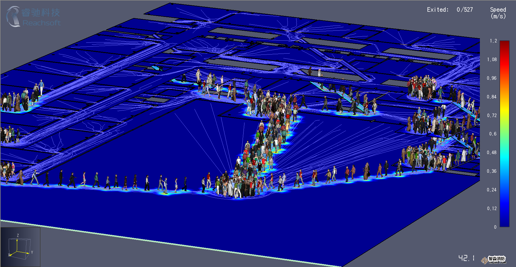 廈門消防安全評估廈門人員疏散能力模擬分析軟件Pathfinder11 廈門消防安全評估廈門人員疏散能力模擬分析軟件Pathfinder11